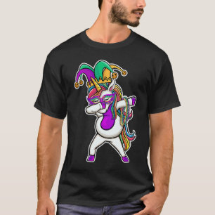 Camiseta Menino Unicórnio Dabbing Carnaval de Dab Mulheres