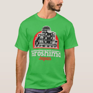 Camiseta Menino vintage da cidade de Hiroshima Japão