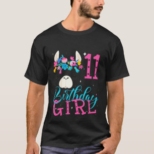 Camiseta Meninos 11 Birthday Girl Lama 11 Anos De Idade 200