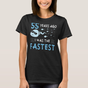 Camiseta Meninos 55 Anos Atrás Eu Era O Aniversário Mais Rá