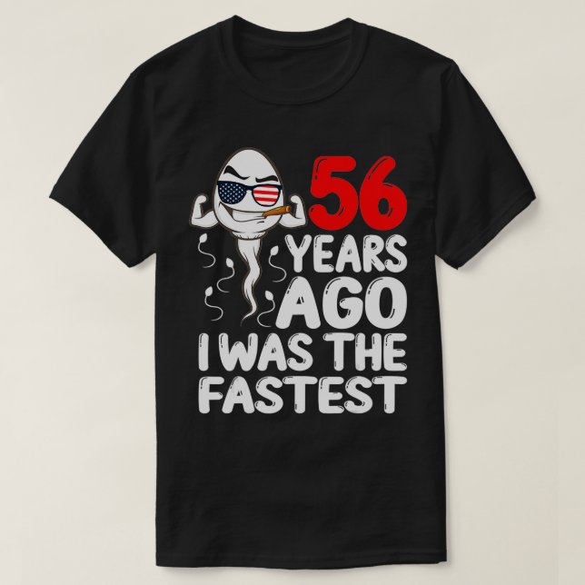 Camiseta Meninos 56 Anos Atrás Eu Era O 56.º Aniversário Ma (Frente do Design)