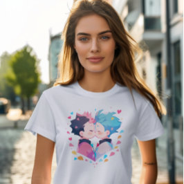 Camiseta Meninos Animes Beijantes Bonitos