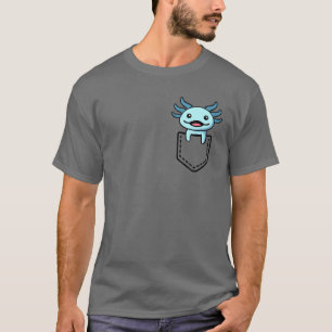 Camiseta Meninos Axolotl Bonitos Meninos Engraçados Salama