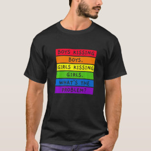 Camiseta Meninos Beijando Meninas Beijando Meninas LGBTQIA+