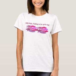 Camiseta "Meninos bobos..." Truta Camuflagem Rosa