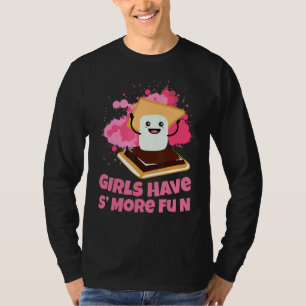 Camiseta Meninos Bonitos Acampando Meninas Tem Um Campista 