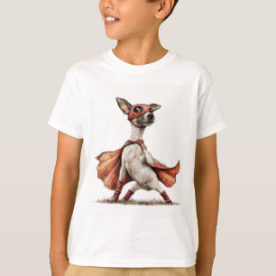Camiseta Meninos cachorros Jack Russell super-herói fofos