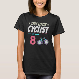 Camiseta Meninos Ciclistas Este Pequeno Ciclista Tem 8 Anos