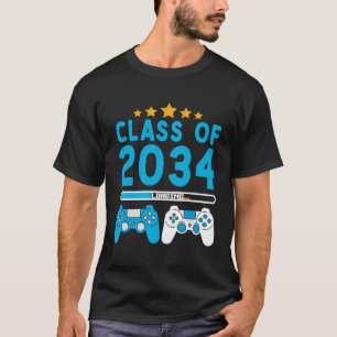 Camiseta Meninos Classe De 2034 Crescem Com O Meu Jardim De