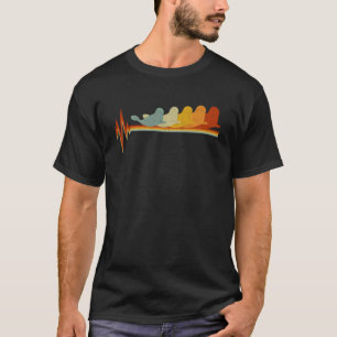 Camiseta Meninos com pulsação do leão do mar Meninas Menina