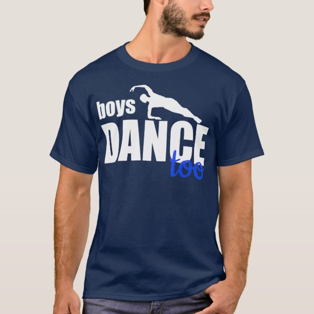 Camiseta Meninos dançam Balé bailarino para rapazes (Frente)