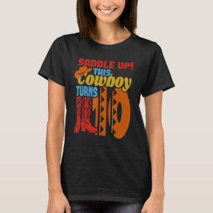Camiseta Meninos De 10 Anos De Festa de aniversário Este Va