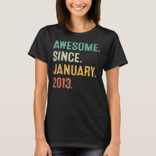 Camiseta Meninos De 10 Anos De Idade 10 Dias Incríveis Desd