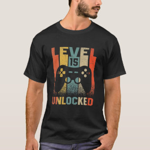 Camiseta Meninos de 15 anos Nível 15 Desbloqueados 15 Anive