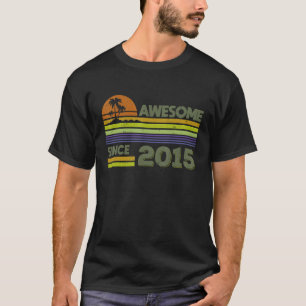 Camiseta Meninos De 7 Anos Meninas Incríveis Desde 2015 Nas