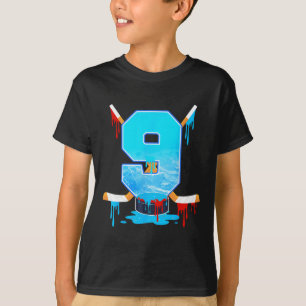 Camiseta Meninos de 9 Anos de Idade Aniversário de 9 Anos S