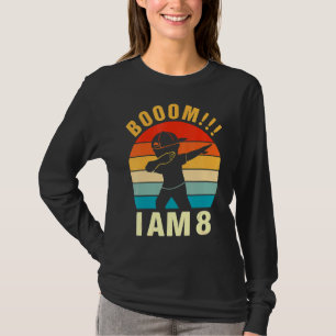 Camiseta Meninos De Aniversário De 8 Anos De Idade