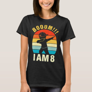Camiseta Meninos De Aniversário De 8 Anos De Idade