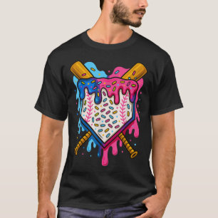 Camiseta Meninos de Beisebol Sorvete Drip Beisebol