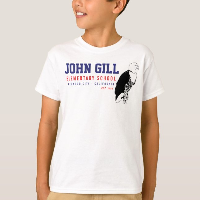 Camiseta Meninos de Eagle da brânquia de John básicos (Frente)