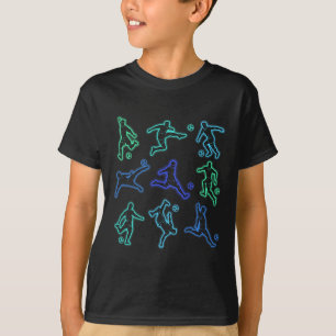 Camiseta Meninos de Futebol Crianças
