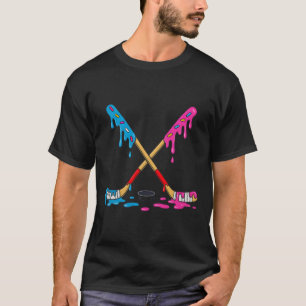 Camiseta Meninos de Hóquei no Gelo Sorvete Gotejante Jogado