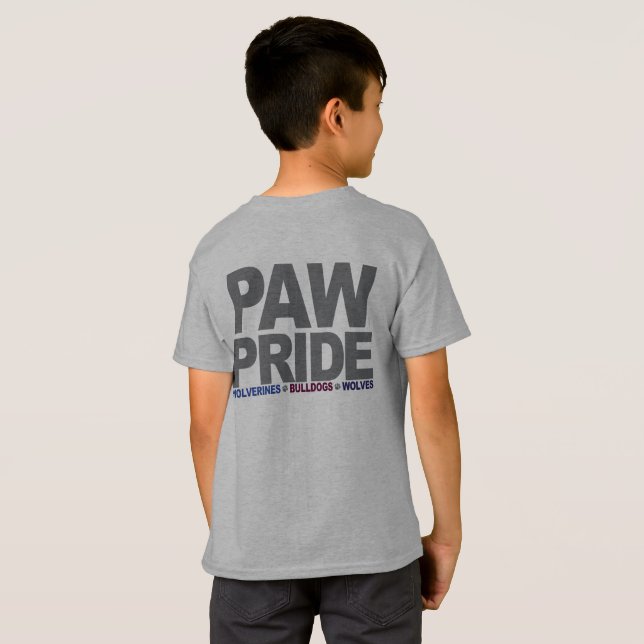 Camiseta Meninos de PawPride (Parte Traseira Completa)