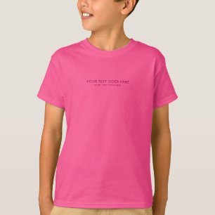 Camiseta Meninos De Texto De Fonte Pequena E Moderna, Uau R