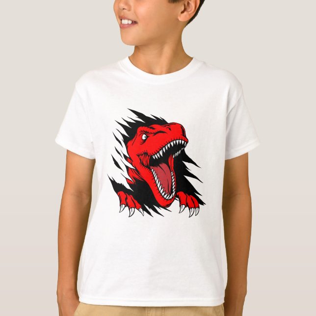 Camiseta Meninos dinossauros (Frente)