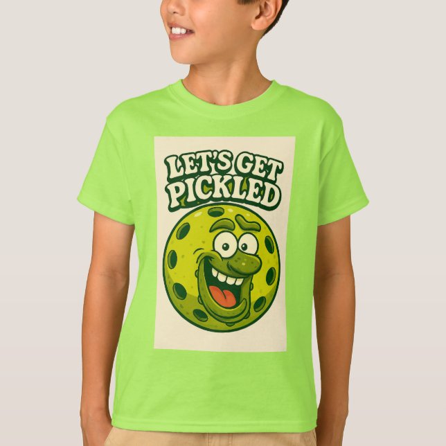Camiseta Meninos Diversão Pickleball (Frente)