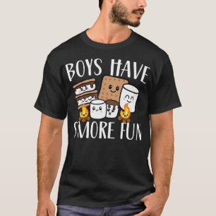 Camiseta Meninos Divertem-Se Mais Engraçados Acampando Kawa
