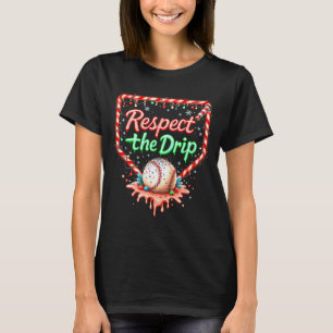 Camiseta Meninos do Drip de Beisebol Sorvete Natal Juventud