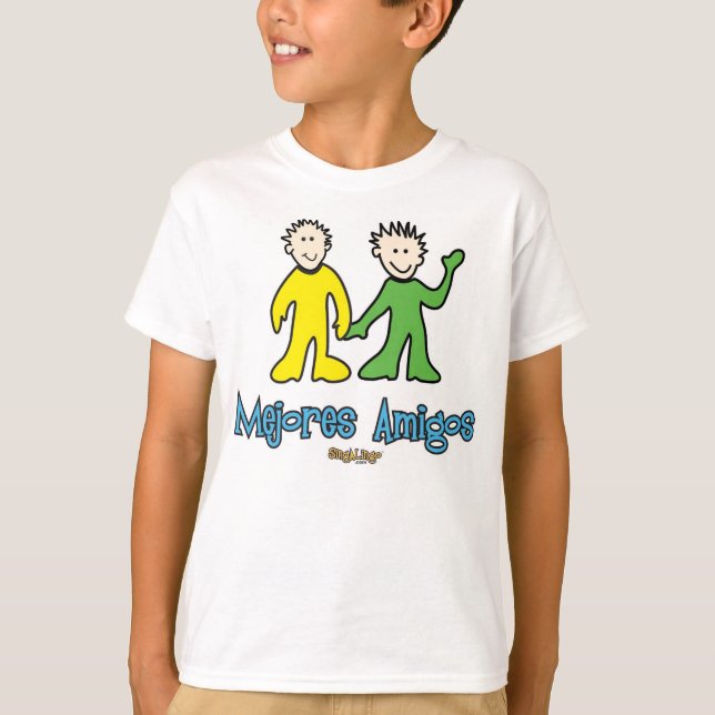 Camiseta Meninos dos amigo de Mejores (melhores amigos) (Frente)