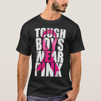 Camiseta Meninos duros Vestem cor-de-rosa Legal Cancer de m