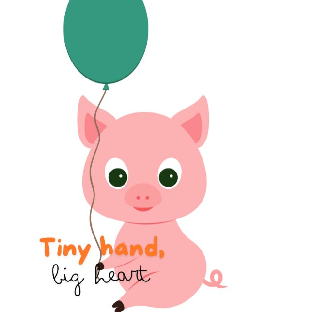 Camiseta Meninos E Meninas Camiseta-Impressão Gráfica De Po (little cute pig)