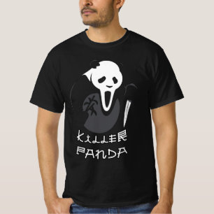 Camiseta Meninos e Meninas Panda Assassino Novo Halloween 2