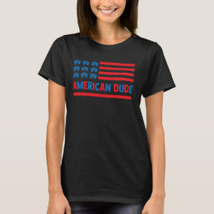 Camiseta Meninos Engraçados, Homem Americano 4 De Julho Cri