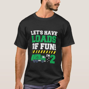 Camiseta Meninos Garbage Truck Quote Por Um Aniversário De 