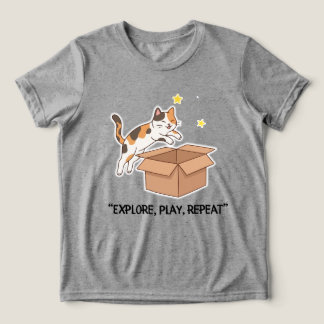 Camiseta Meninos Gato Saltitante Divertido
