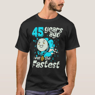 Camiseta Meninos Há 45 Anos Eu Era O Quarenta E Cinco Anos 