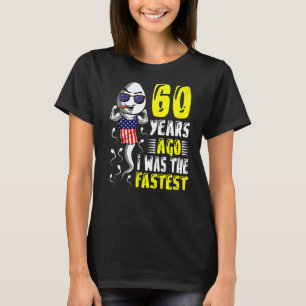 Camiseta Meninos Há 60 Anos Eu Era O 60º Aniversário Mais R