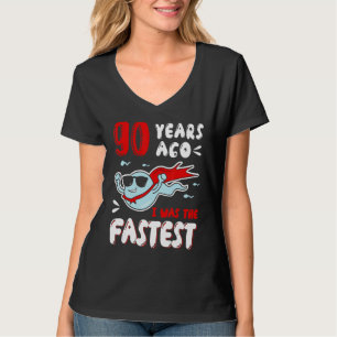 Camiseta Meninos Há 90 Anos Eu Era A Mais Rápida Bolas De 1
