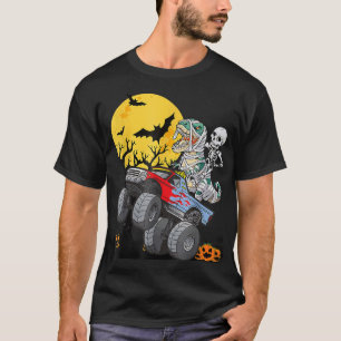 Camiseta Meninos Halloween Monster Crash Pumpkin Dinosau