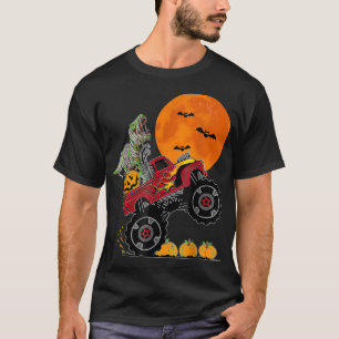 Camiseta Meninos Halloween Monster Crash Pumpkin Dinosau