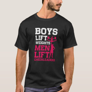 Camiseta Meninos Levantam Pesos Homens Levantam Cheerleader
