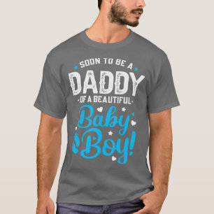 Camiseta Meninos Logo Serão Pai De Um Novo papai De Bebê