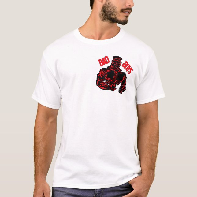Camiseta Meninos maus vermelhos (Frente)