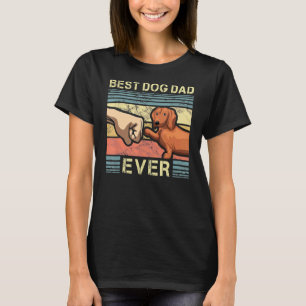 Camiseta Meninos Melhor Pai De Dachshund Nunca Em Animais D