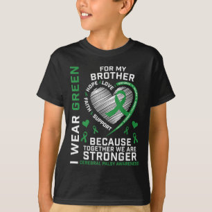 Camiseta Meninos Meninas Dão Mãos Verdes Irmãos Cerebrais P