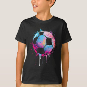 Camiseta Meninos Meninas Futebol Incrível Colorido Futebol